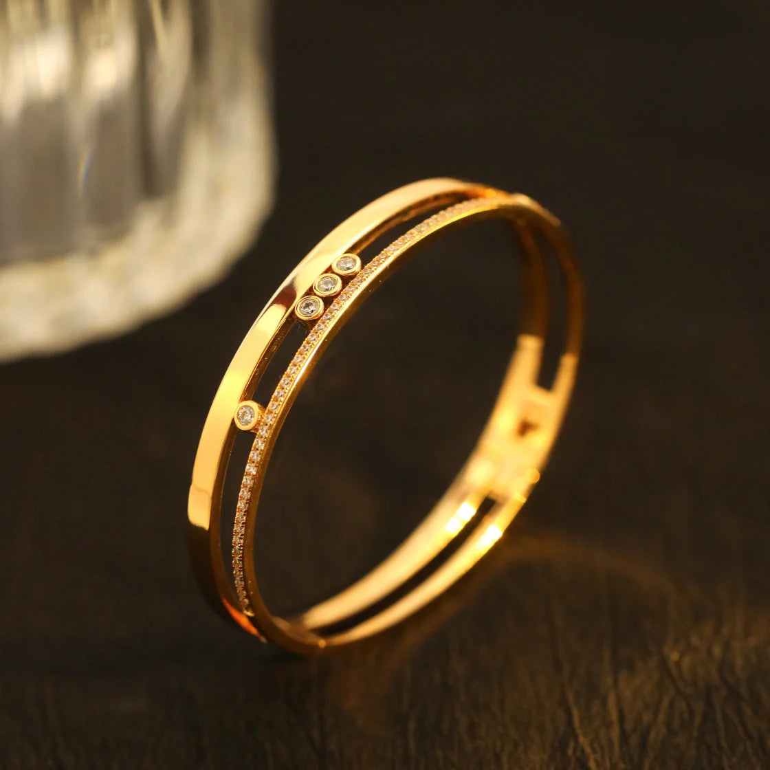 [Select]Move Romane Diamond Bangle Bracelet