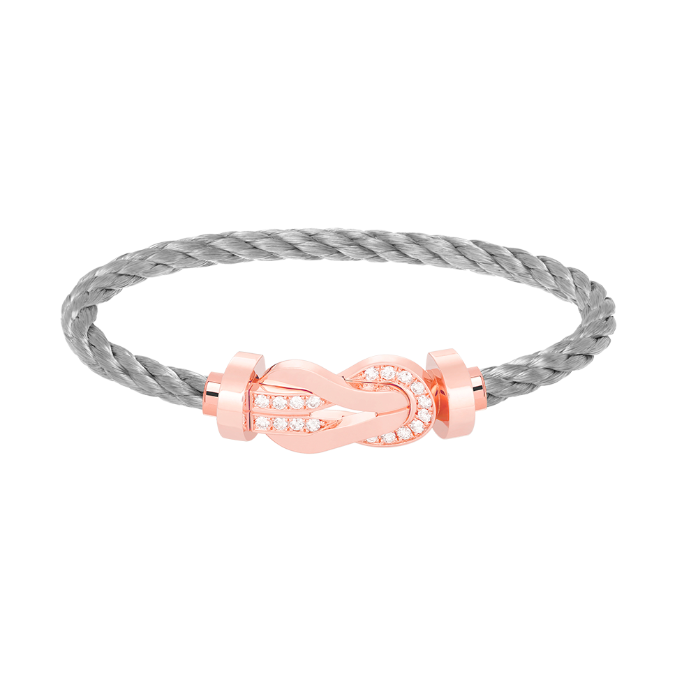 [Select]CHANCE LARGE 8 FIGURE BUCKLE HALF DIAMOND BRACELET Select GOLD