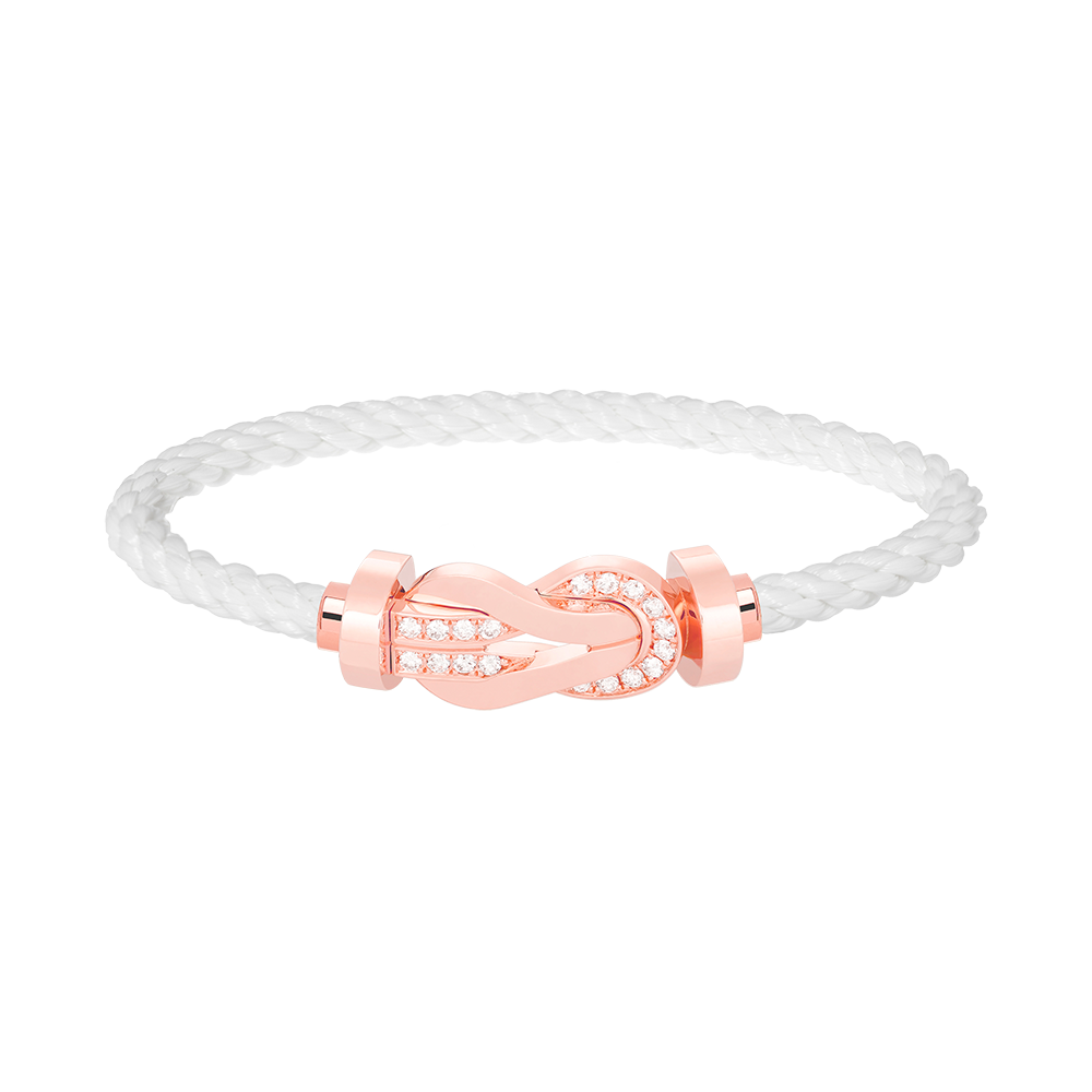 [Select]CHANCE LARGE 8 FIGURE BUCKLE HALF DIAMOND BRACELET Select GOLD