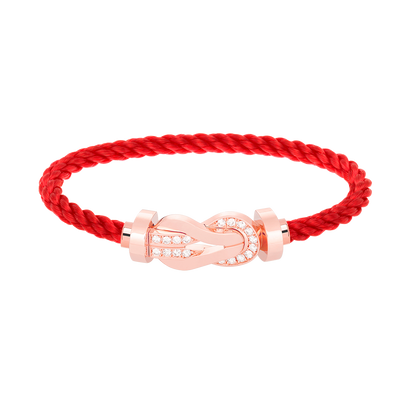 [Select]CHANCE LARGE 8 FIGURE BUCKLE HALF DIAMOND BRACELET Select GOLD