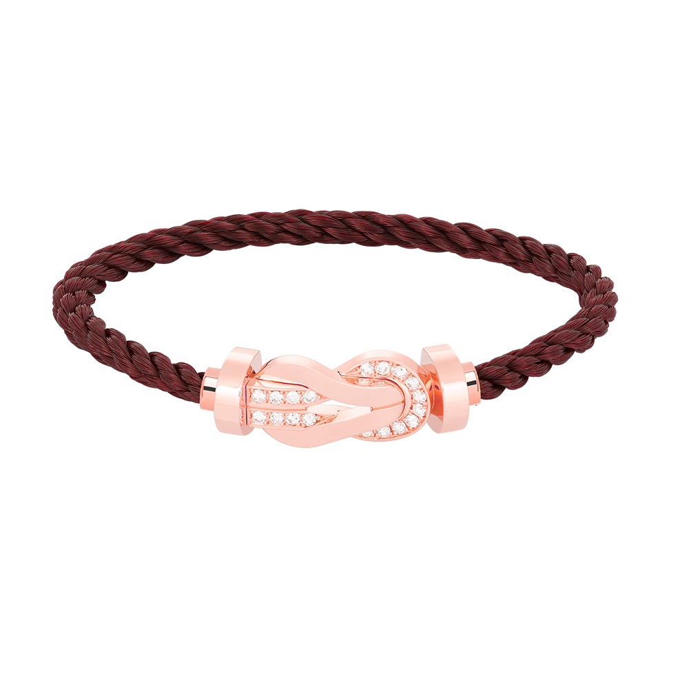[Select]CHANCE LARGE 8 FIGURE BUCKLE HALF DIAMOND BRACELET Select GOLD