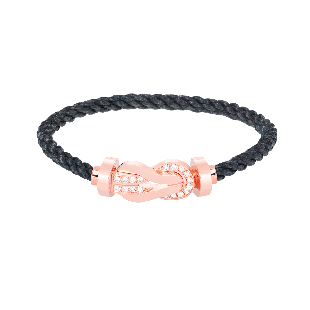 [Select]CHANCE LARGE 8 FIGURE BUCKLE HALF DIAMOND BRACELET Select GOLD