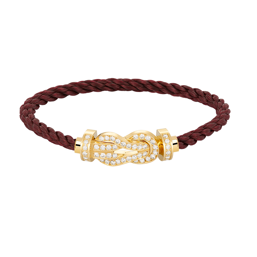 [Select]CHANCE LARGE 8 FIGURE BUCKLE FULLDIAMOND BRACELET GOLD