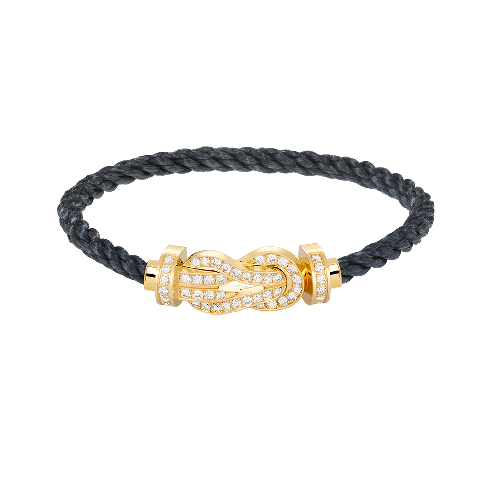 [Select]CHANCE LARGE 8 FIGURE BUCKLE FULLDIAMOND BRACELET GOLD