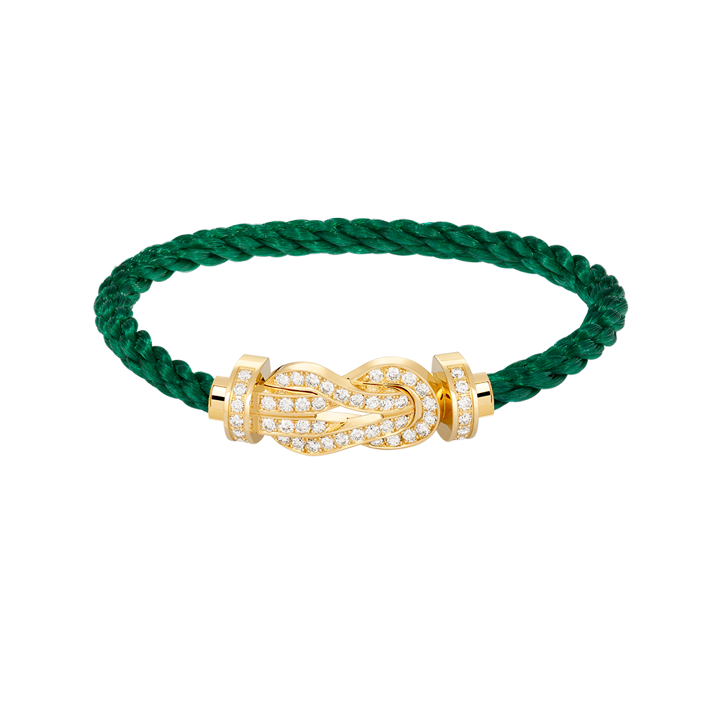 [Select]CHANCE LARGE 8 FIGURE BUCKLE FULLDIAMOND BRACELET GOLD