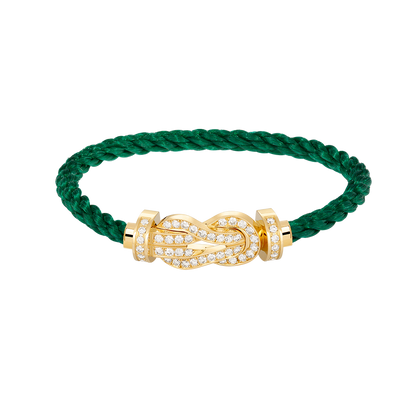 [Select]CHANCE LARGE 8 FIGURE BUCKLE FULLDIAMOND BRACELET GOLD
