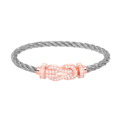 [Select]CHANCE LARGE 8 FIGURE BUCKLE FULL DIAMOND BRACELET Select GOLD