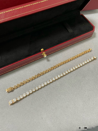 [Select jewelrys]TENNIS BRACELET WITH FULL DIAMOND SETTING