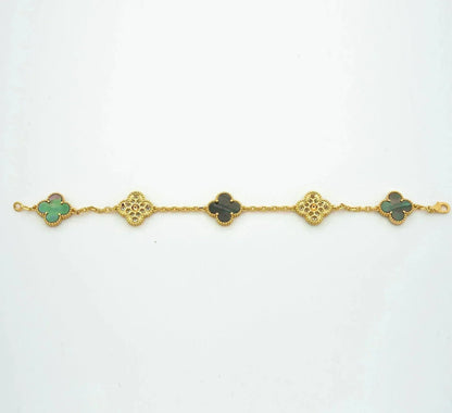 [Select] CLOVER 5 MOTIF GRAY MOP BRACELET COLLECTION