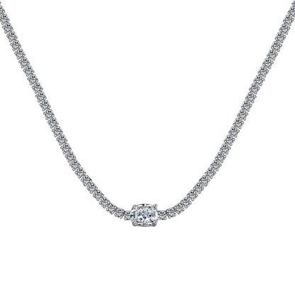 [select Jewelry]1.0 Carat Shining Oval Cut Necklace