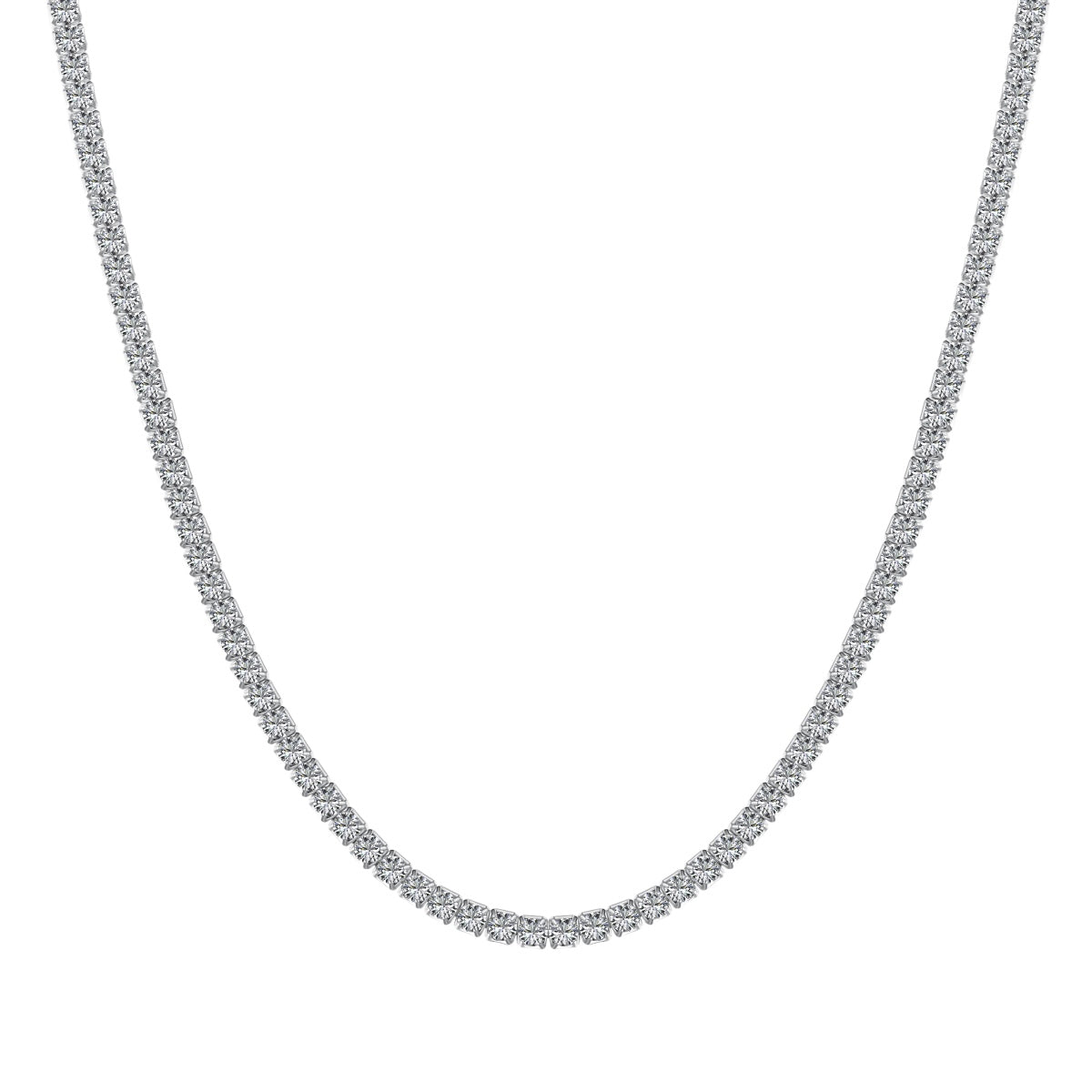 [select Jewelry]Delicate Round Shape Tennis Necklace