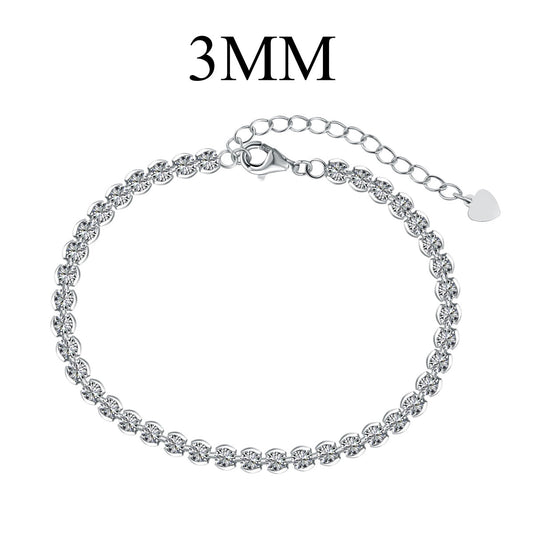 [select Jewelry]Ornate  Sparkling Round Cut Daily Bracelet