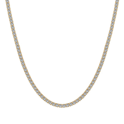 [select Jewelry]Delicate Round Shape Tennis Necklace