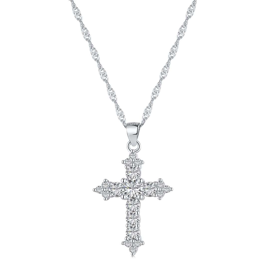[select Jewelry]Delicate Cross Shape Necklace