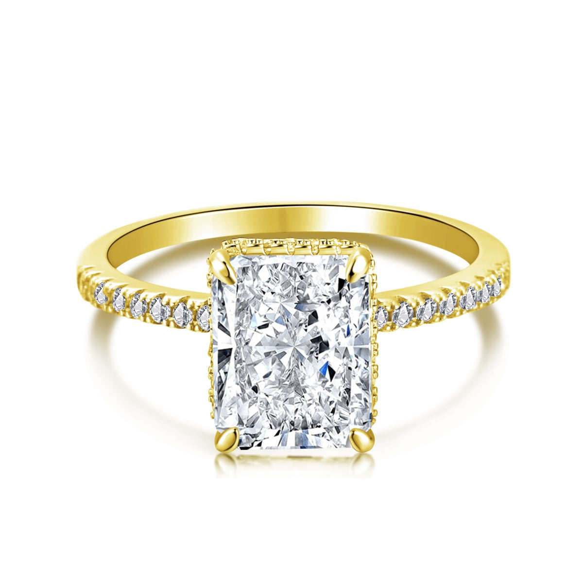 [select Jewelry]4.0 Carat Luxurious Engagement Ring