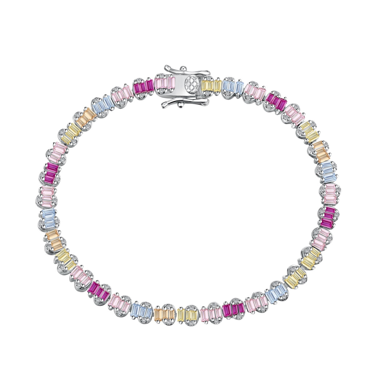 [select Jewelry]Delicate Colorful Emerald Cut Party Bracelet