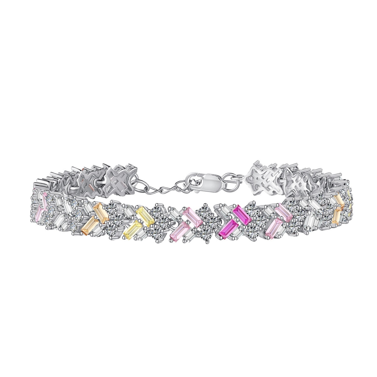 [select Jewelry]Dazzling Unique Multi Shape Daily Bracelet