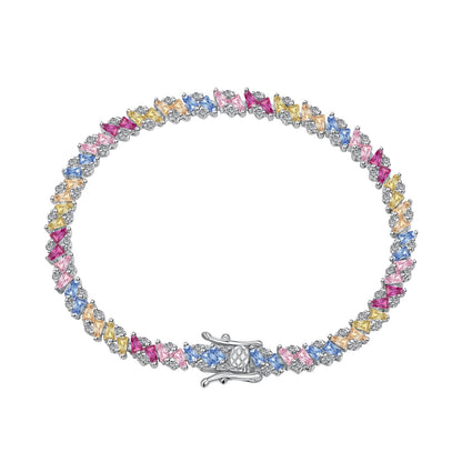 [select Jewelry]Ornate Sparkling Multi Cut Party Bracelet