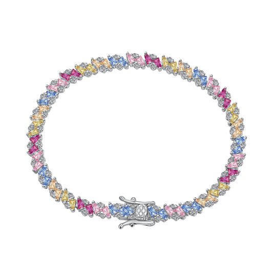 [select Jewelry]Ornate Sparkling Multi Cut Party Bracelet