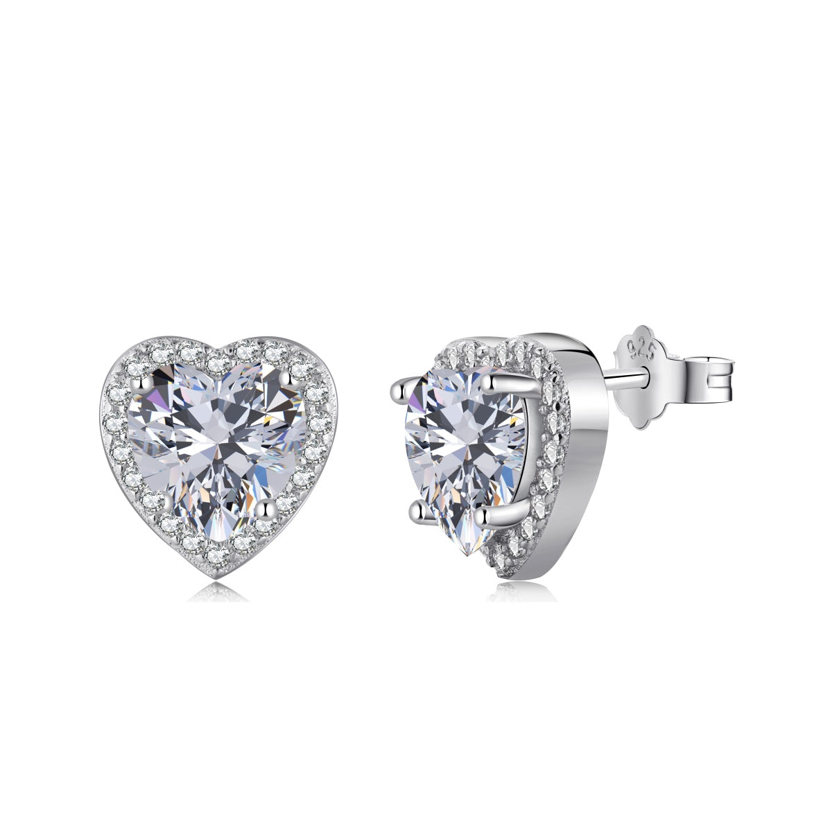 [select Jewelry]Sparkling Heart Shape Lover Earrings
