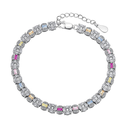 [select Jewelry]Dazzling Radiant Multi Cut Daily Bracelet
