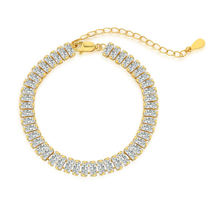 [select Jewelry]Exquisite Emerald Cut Daily Bracelet