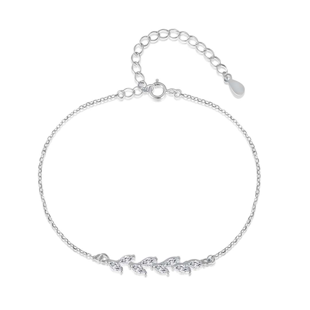 [select Jewelry]Elegant Wheat Leaves Shape Bracelet