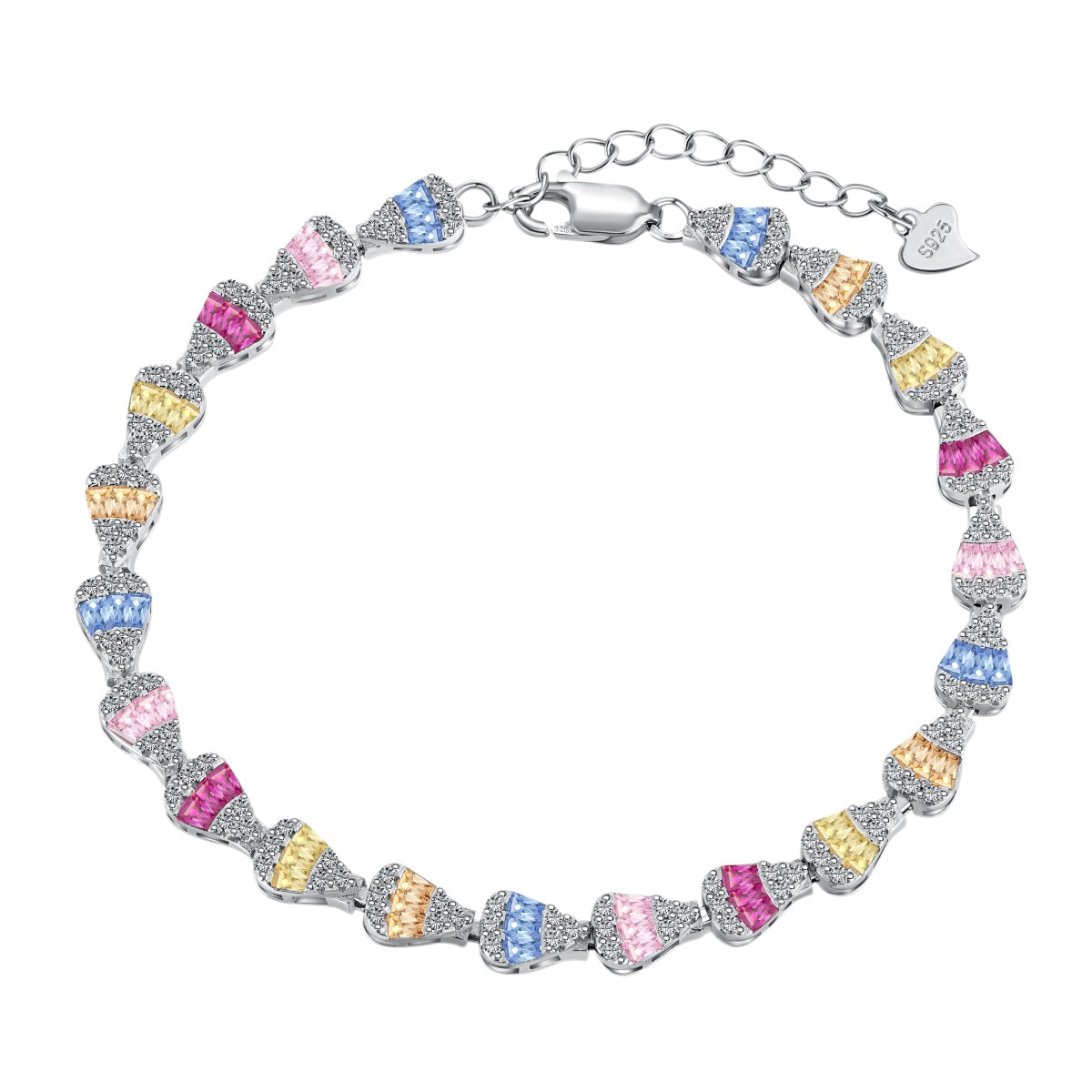 [select Jewelry]Radiant Water Drop Shape Daily Bracelet