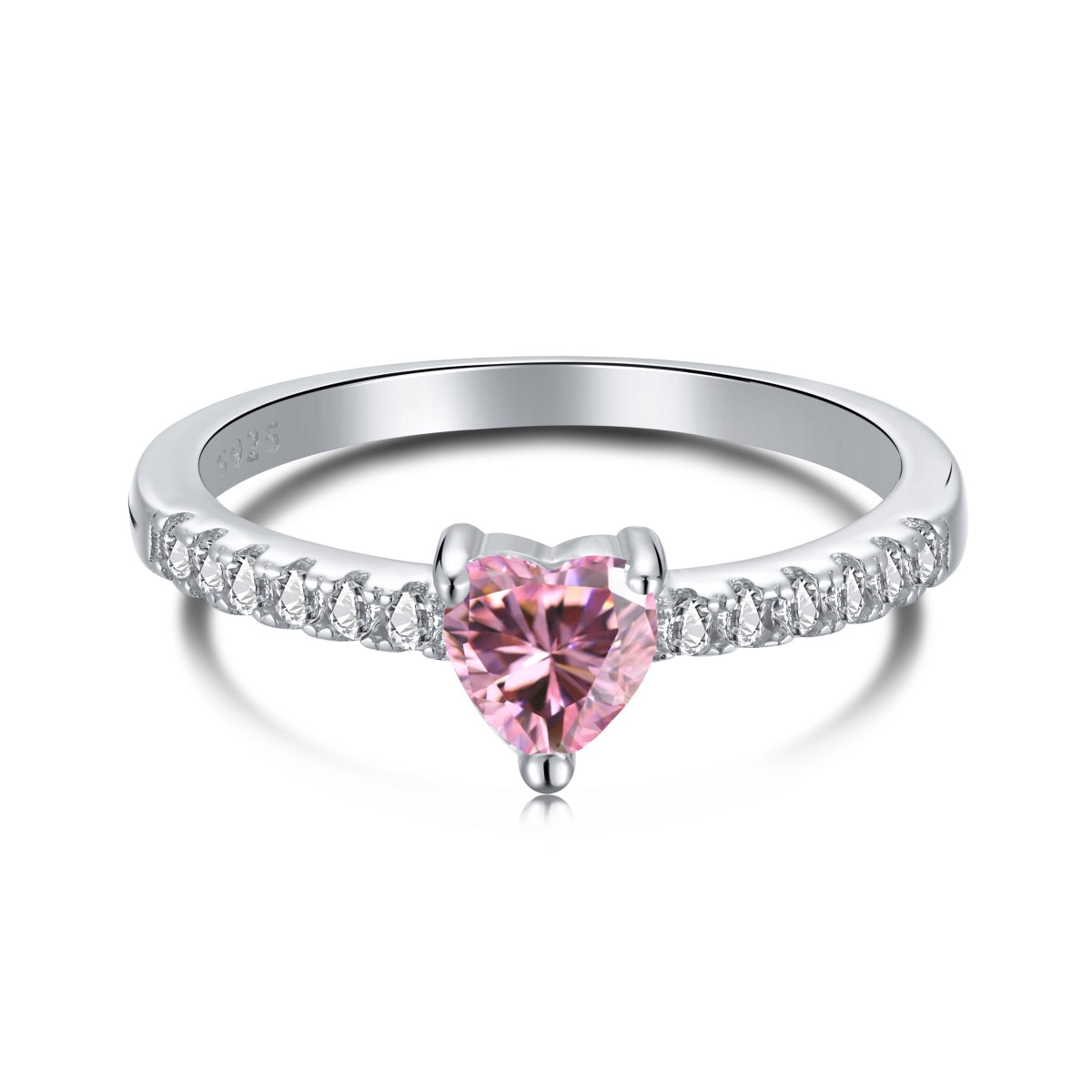 [select Jewelry]0.5 Carat CaratEternity Charming Heart Shape Lover Ring