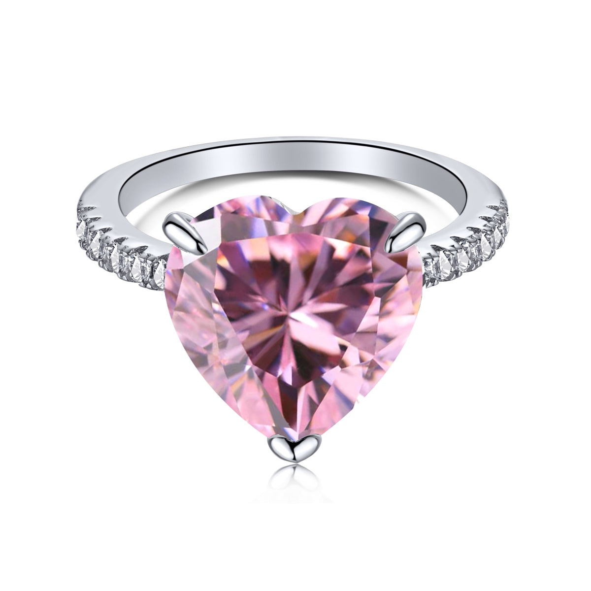 [select Jewelry]6.0 Carat Luxurious Sparkling Romantic Heart Cut Lover Ring