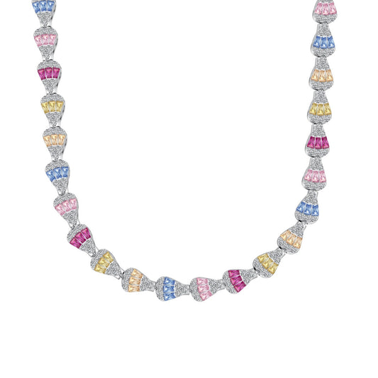 [select Jewelry]Radiant Colorful Rainbow Necklace