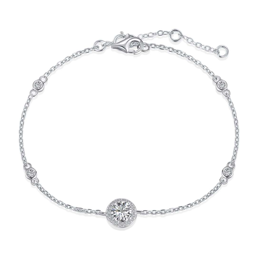 [select Jewelry]Dazzling Round Cut Shape Bracelet