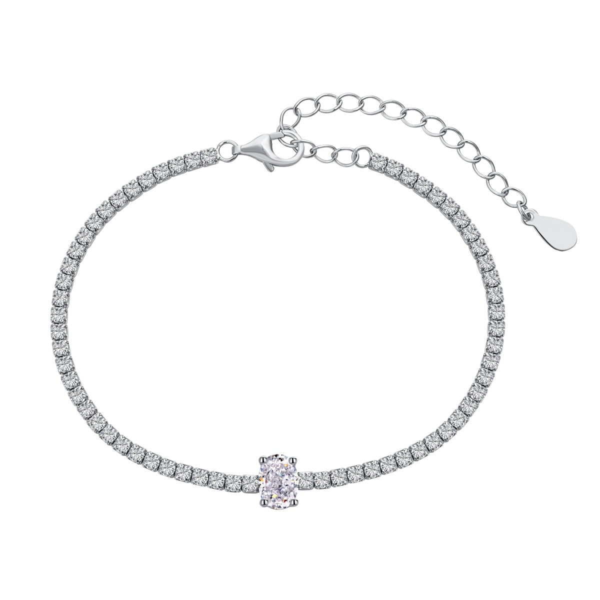 [select Jewelry]0.75 Carat Exquisite Oval Cut Daily Bracelet