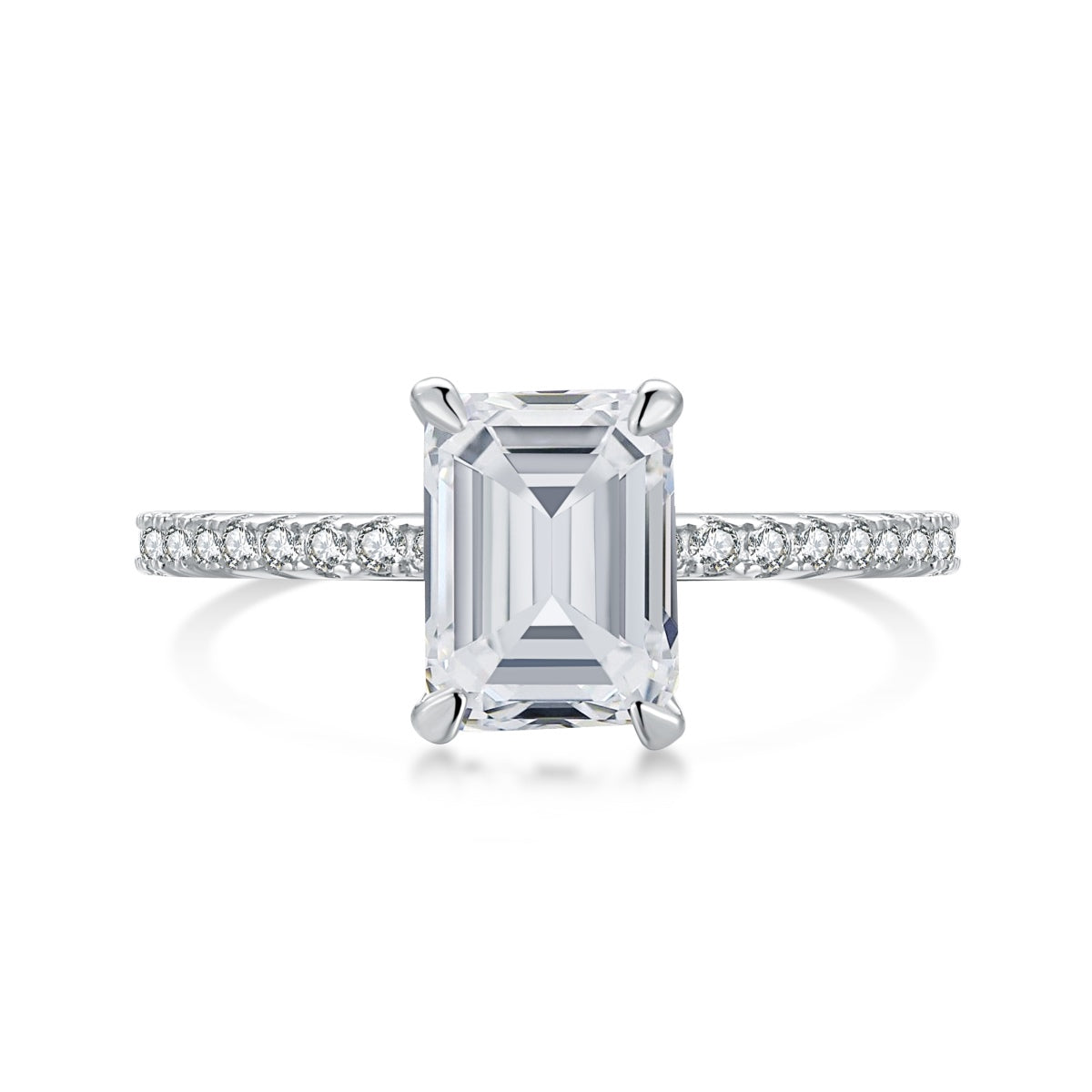 [select Jewelry]2.0 Carat Scintillating Ornate Radiant Cut Party Ring