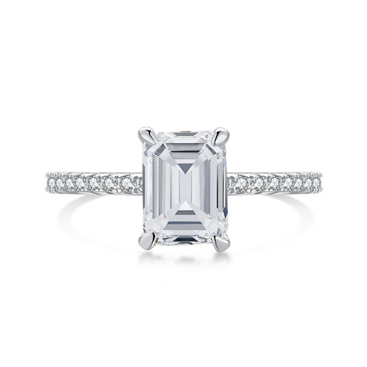 [select Jewelry]2.0 Carat Scintillating Ornate Radiant Cut Party Ring
