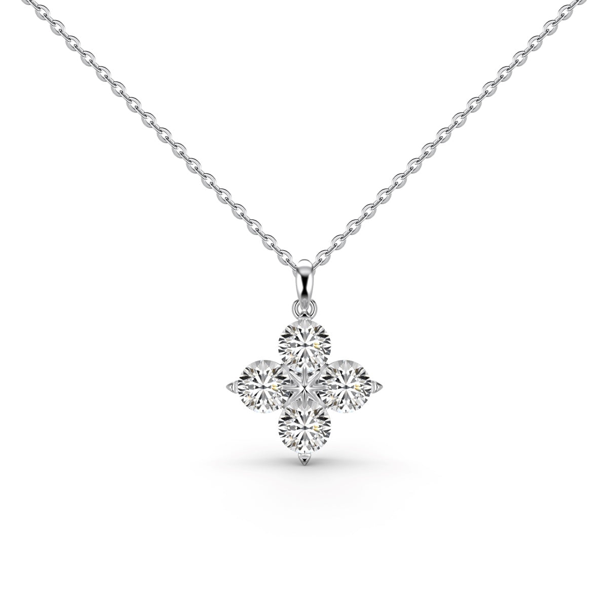 [select Jewelry]Four-Leaf Clover And Eight-Pointed Star Necklace