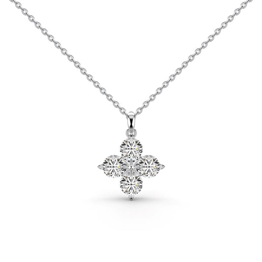 [select Jewelry]Four-Leaf Clover And Eight-Pointed Star Necklace