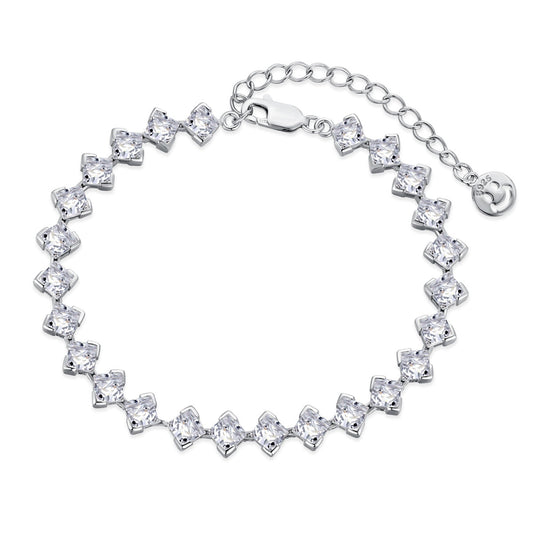 [select Jewelry]0.5 Carat Ornate Princess Cut Daily Bracelet
