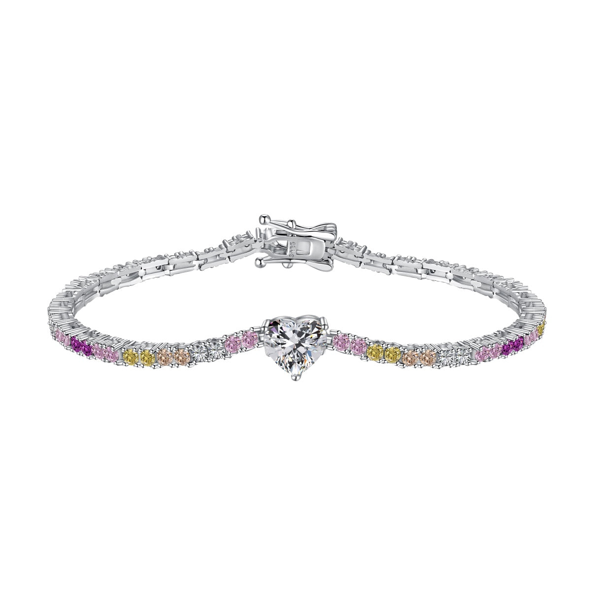[select Jewelry]Delicate Romantic Heart Shape Lover Bracelet