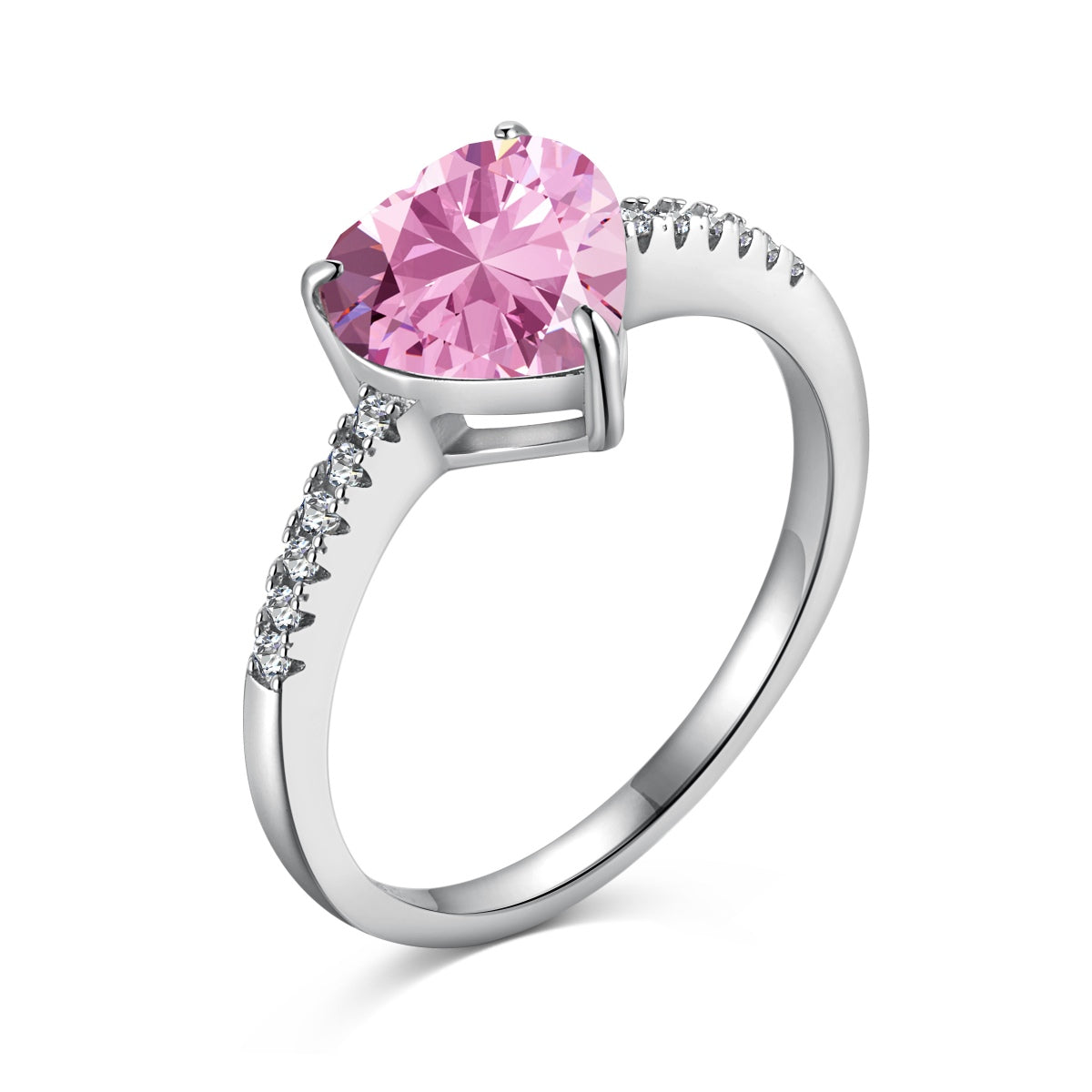 [select Jewelry]2.0 Carat Dazzling Lustrous Heart Cut Lover Ring