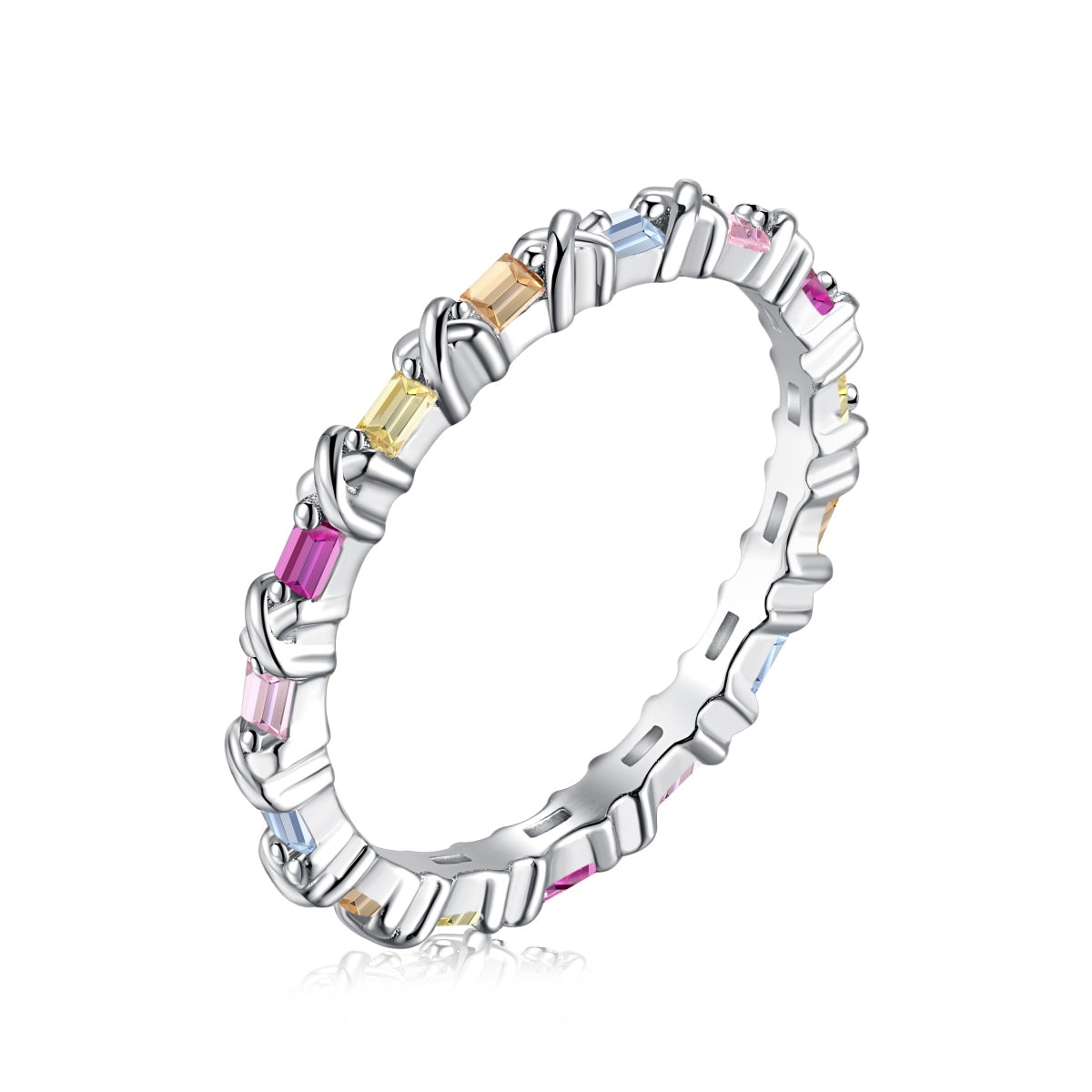 [select Jewelry]Charming Colorful Round Cut Daily Ring