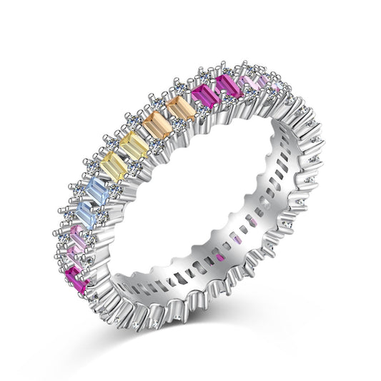 [select Jewelry]Splashy Ornate Emerald Cut Cocktail Ring