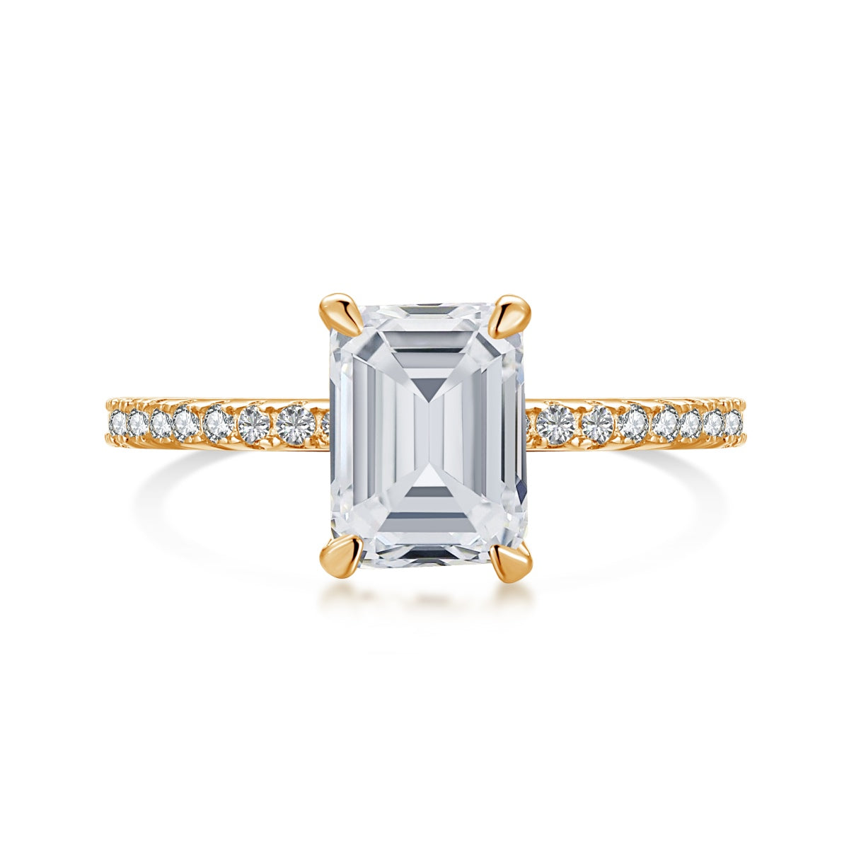 [select Jewelry]2.0 Carat Scintillating Ornate Radiant Cut Party Ring