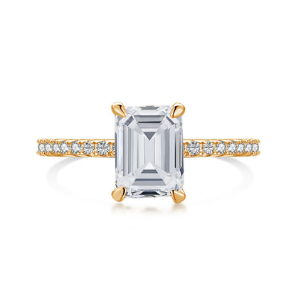 [select Jewelry]2.0 Carat Scintillating Ornate Radiant Cut Party Ring