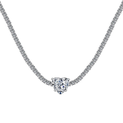 [select Jewelry]2.0 Carat Sparkling Tennis Heart Cut Necklace