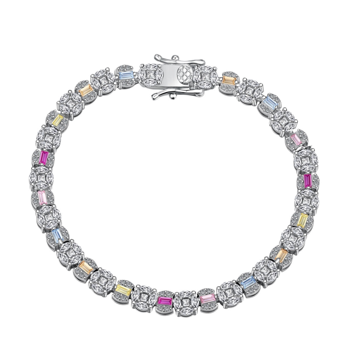 [select Jewelry]Dazzling Radiant Multi Cut Daily Bracelet