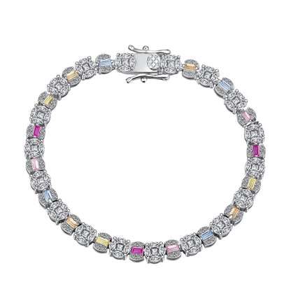 [select Jewelry]Dazzling Radiant Multi Cut Daily Bracelet