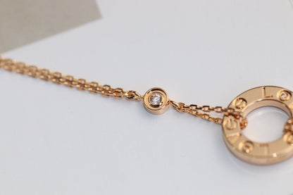 [Select]LOVE NECKLACE ADJUSTABLE Select GOLD 2 DIAMOND