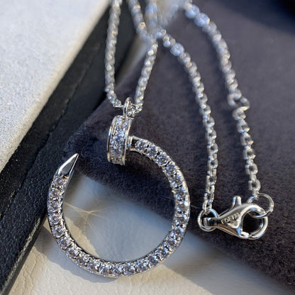 [Select]JUSTE NECKLACE SILVER DIAMONDS