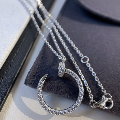 [Select]JUSTE NECKLACE SILVER DIAMONDS